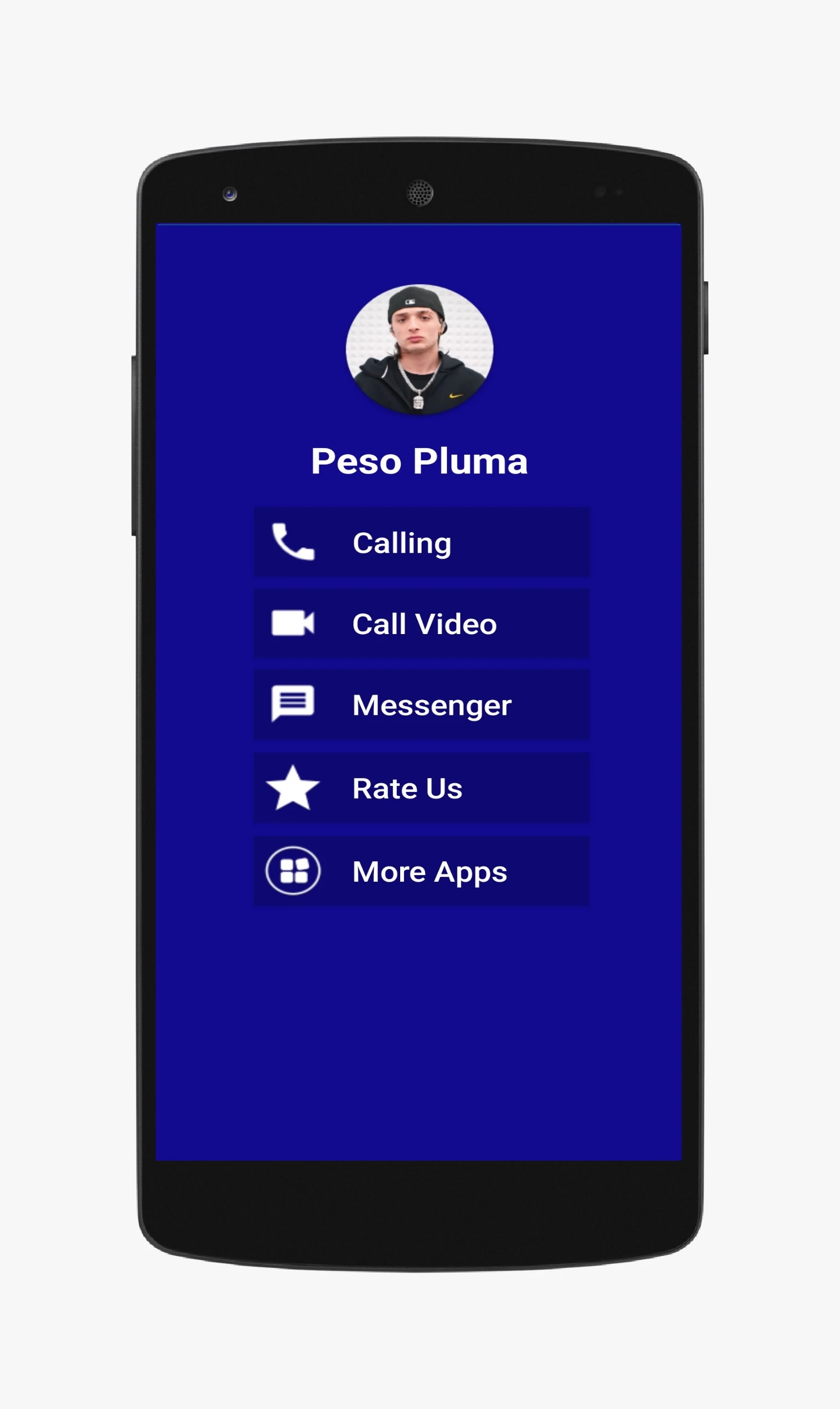 Peso Pluma Call Video and Chat screenshot